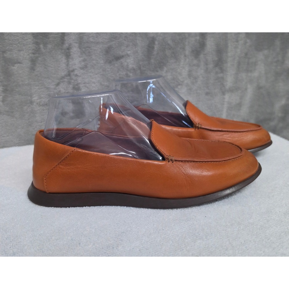 Wolf & Shepherd Swift Loafer Mens 5 Ginger Orange Leather Slip On Shoes